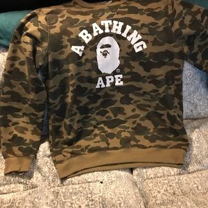 Authentic camo BAPE sweatshirt